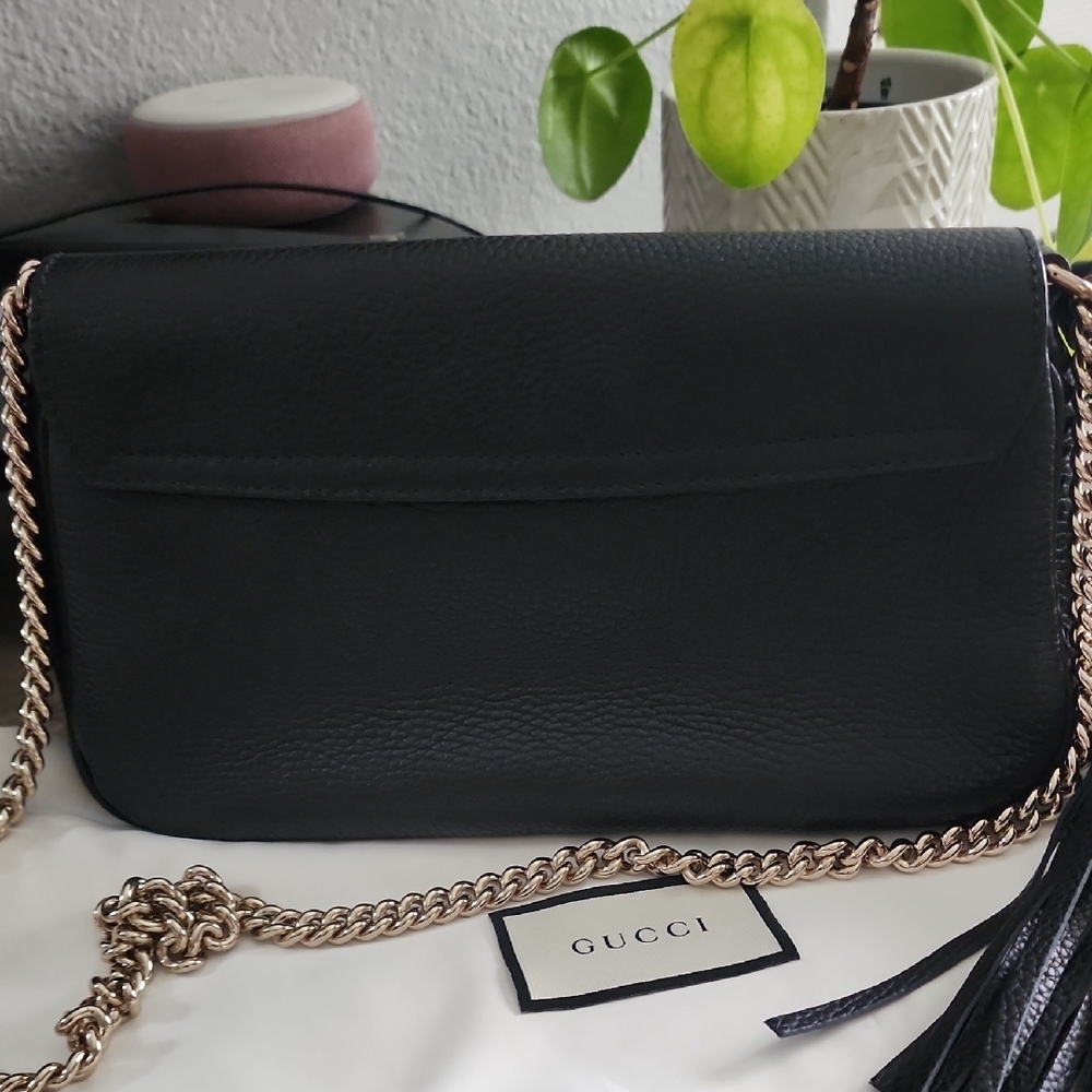 Gucci Soho Black Leather Women's Bag - Picture 4 of 7